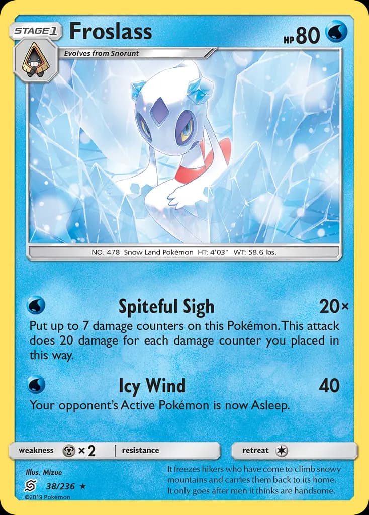 Froslass — Unified Minds 38 Pokémon card