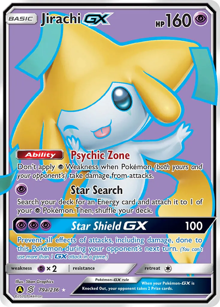 Jirachi-GX — Unified Minds 79a Pokémon card