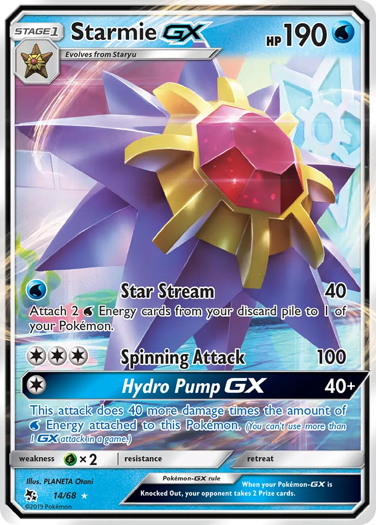 Staross-GX — Destinées Occultes 14 French Pokémon card