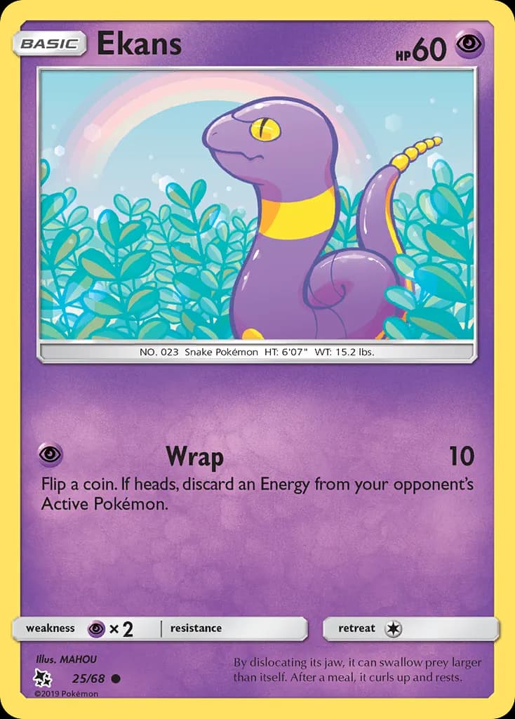Ekans — Hidden Fates 25 Pokémon card