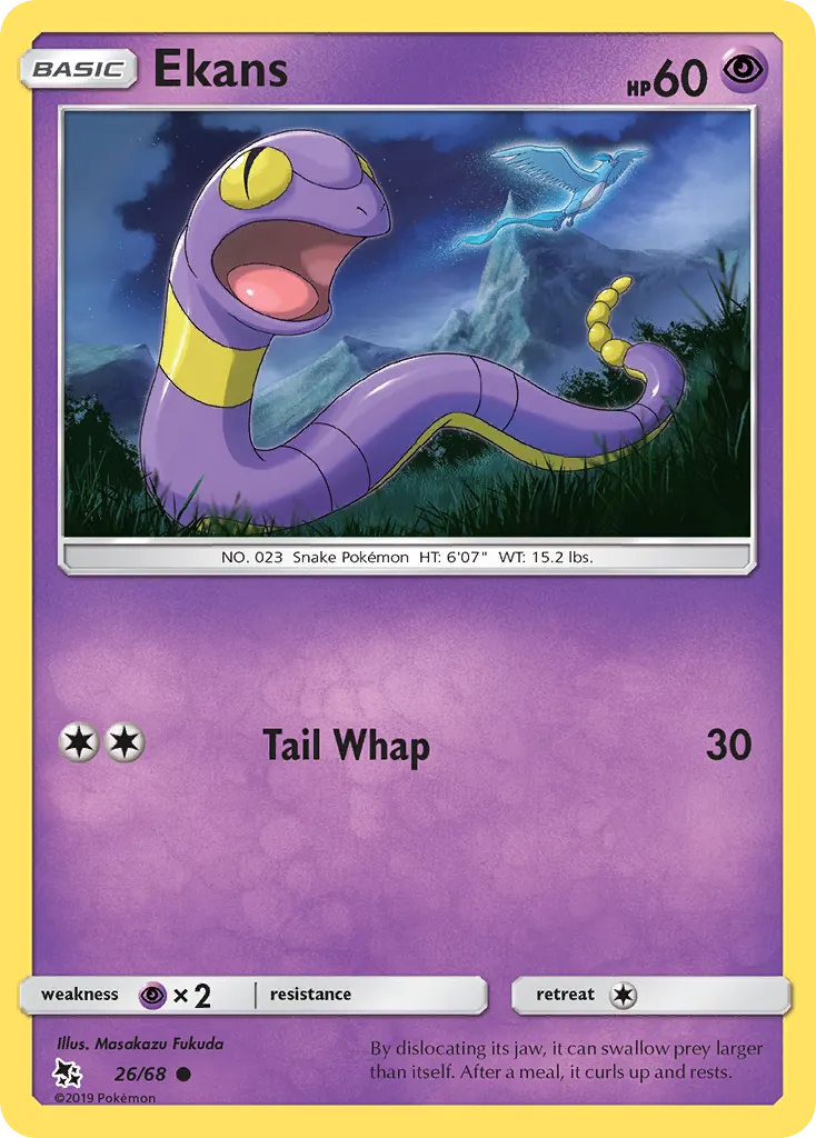 Ekans — Hidden Fates 26 Pokémon card