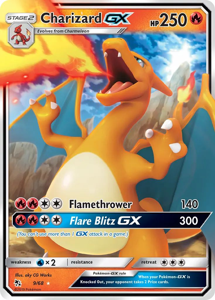 Charizard-GX — Hidden Fates 9 Pokémon card