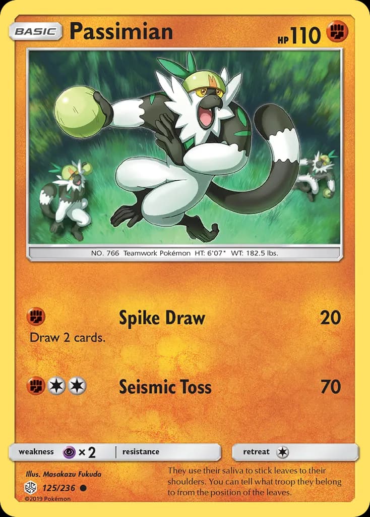 Passimian — Cosmic Eclipse 125 Pokémon card