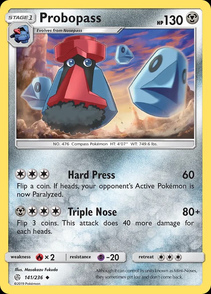 Probopass — Cosmic Eclipse 141 Pokémon card