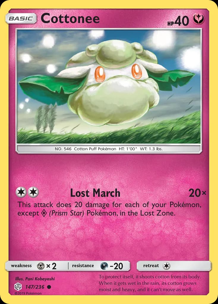 Cottonee — Cosmic Eclipse 147 Pokémon card