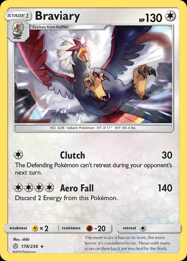 Braviary — Cosmic Eclipse 178 Pokémon card