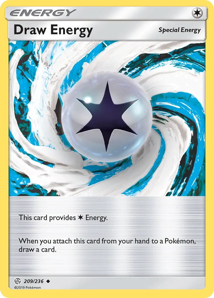 Draw Energy — Cosmic Eclipse 209 Pokémon card