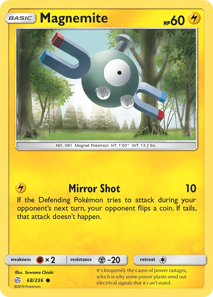 Magnemite — Cosmic Eclipse 68 Pokémon card