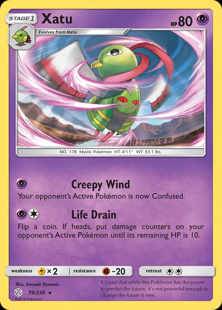 Xatu — Cosmic Eclipse 79 Pokémon card