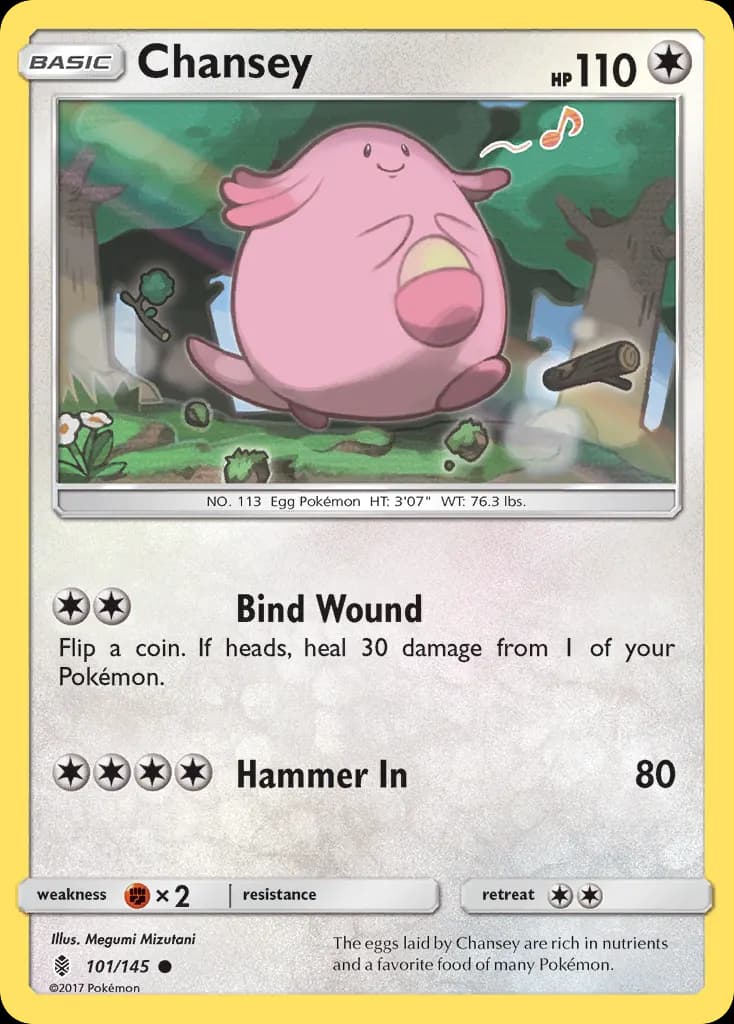 Chansey — Guardians Rising 101 Pokémon card