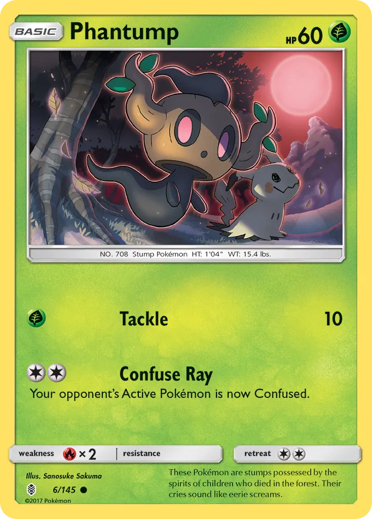 Phantump — Guardians Rising 6 Pokémon card
