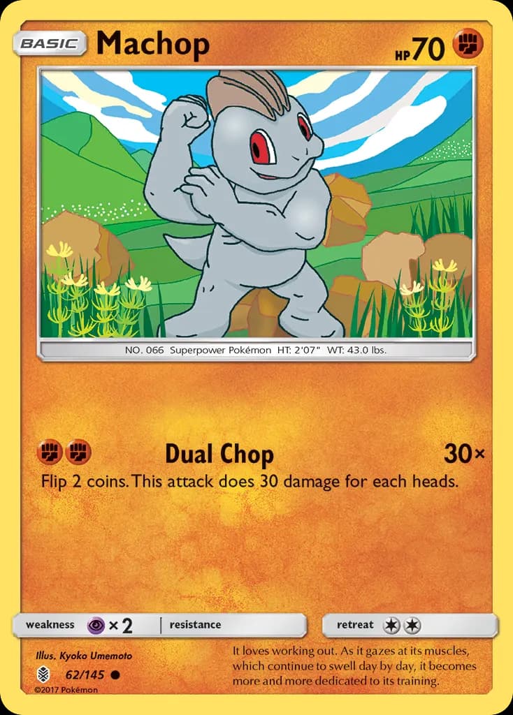 Machop — Guardians Rising 62 Pokémon card