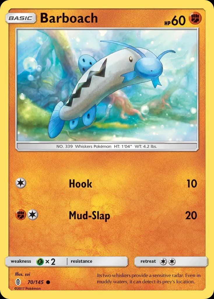 Barboach — Guardians Rising 70 Pokémon card