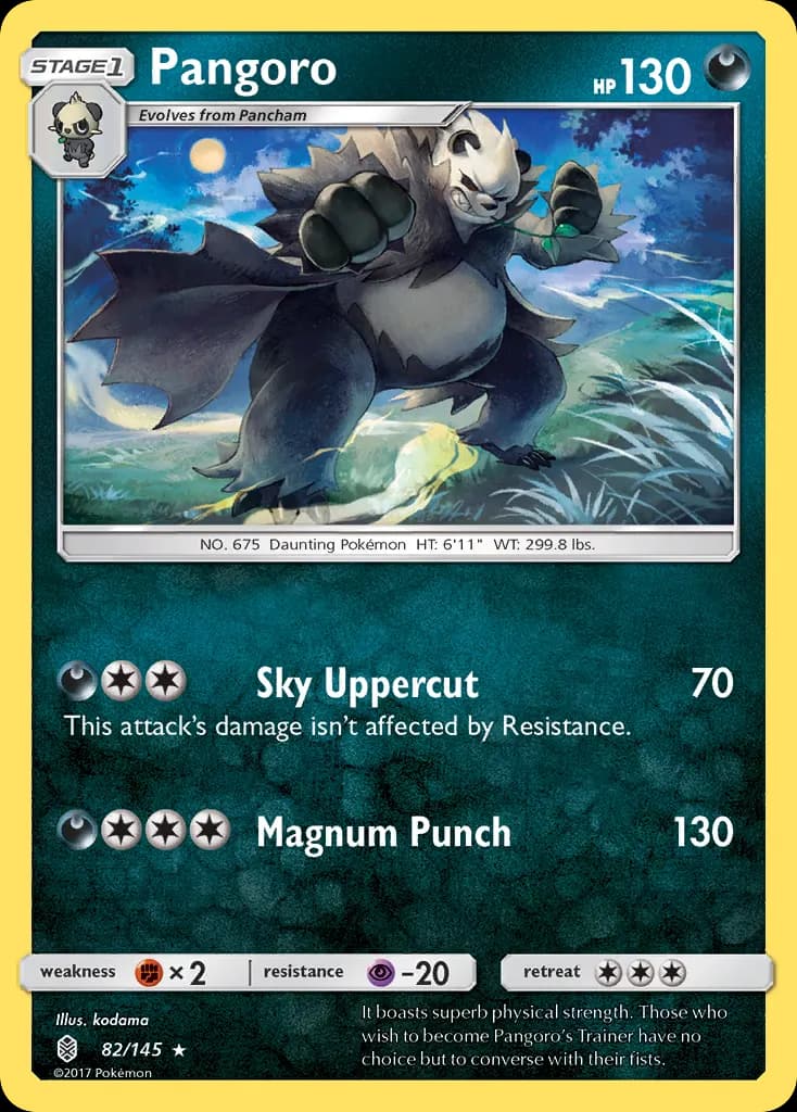 Pangoro — Guardians Rising 82 Pokémon card