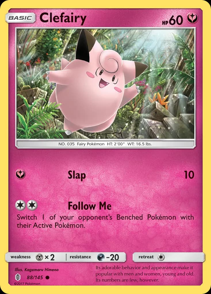 Clefairy — Guardians Rising 88 Pokémon card