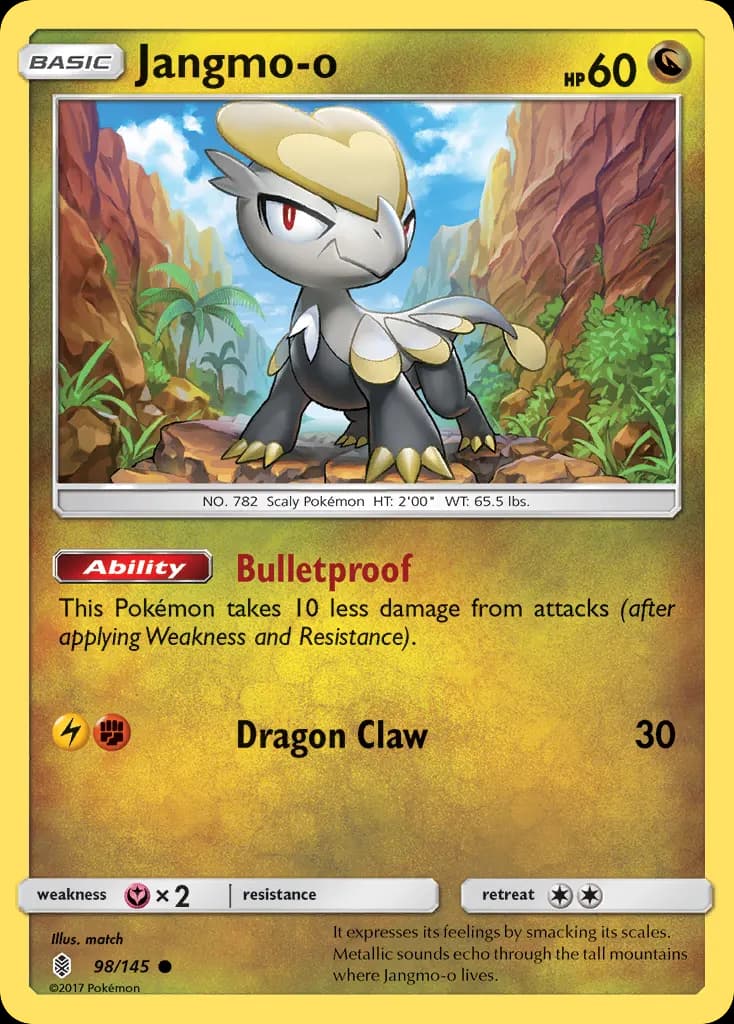 Jangmo-o — Guardians Rising 98 Pokémon card