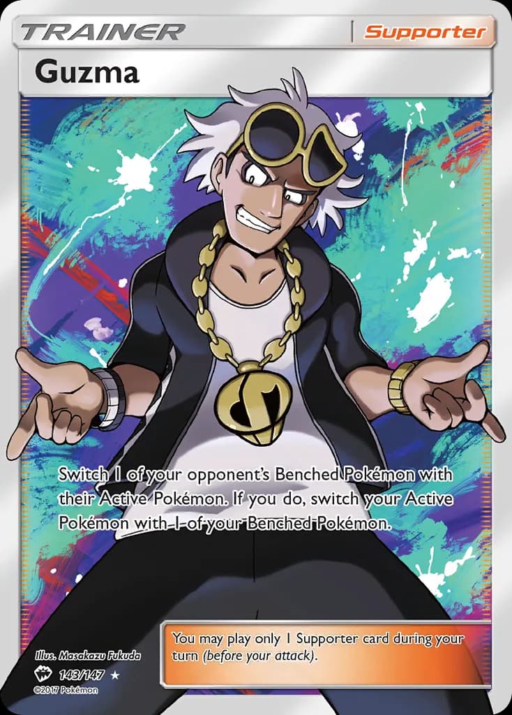 Guzma — Burning Shadows 143 Pokémon card