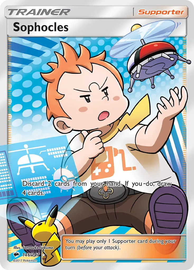 Sophocles — Burning Shadows 146 Pokémon card