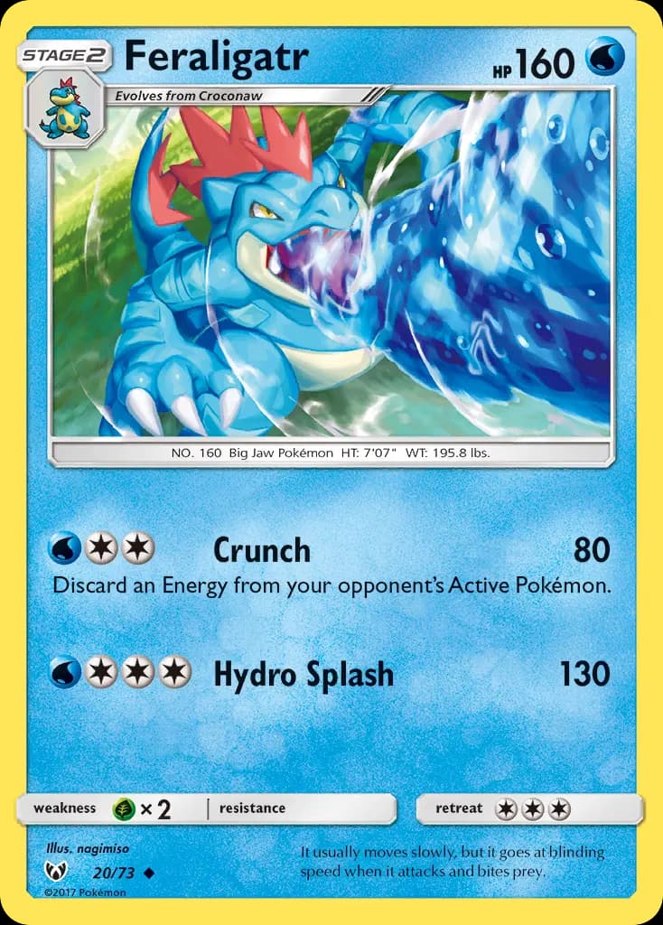 Aligatueur — Légendes Brillantes 20 French Pokémon card