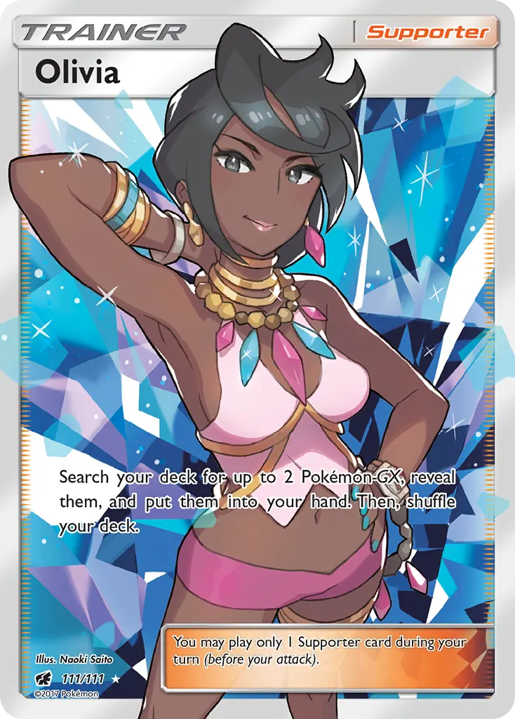 Olivia — Crimson Invasion 111 Pokémon card