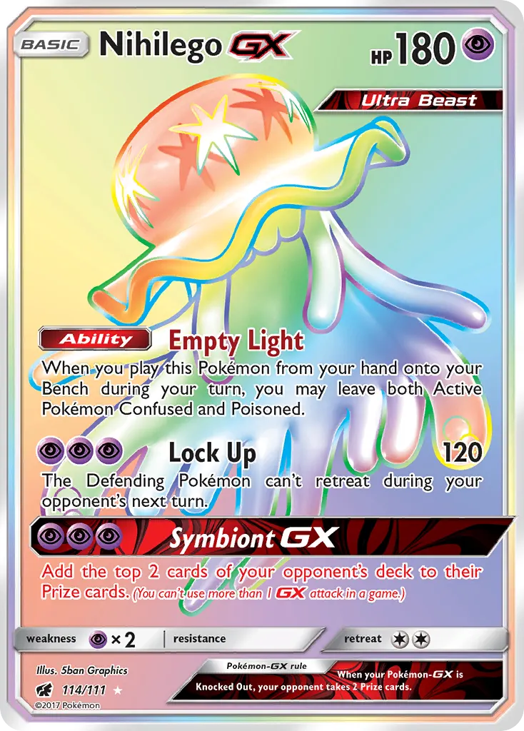 Nihilego-GX — Crimson Invasion 114 Pokémon card