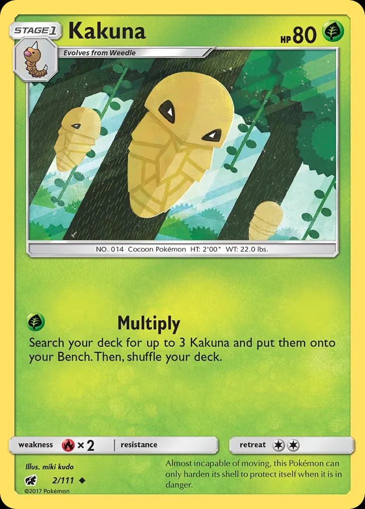 Kakuna — Crimson Invasion 2 Pokémon card