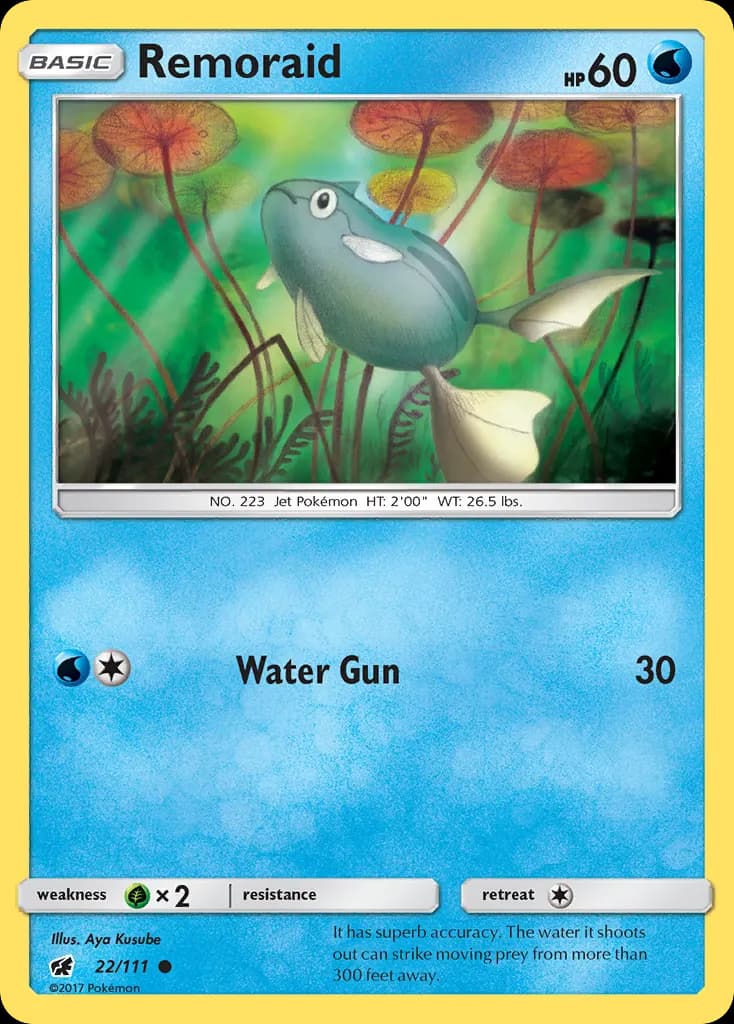 Remoraid — Crimson Invasion 22 Pokémon card