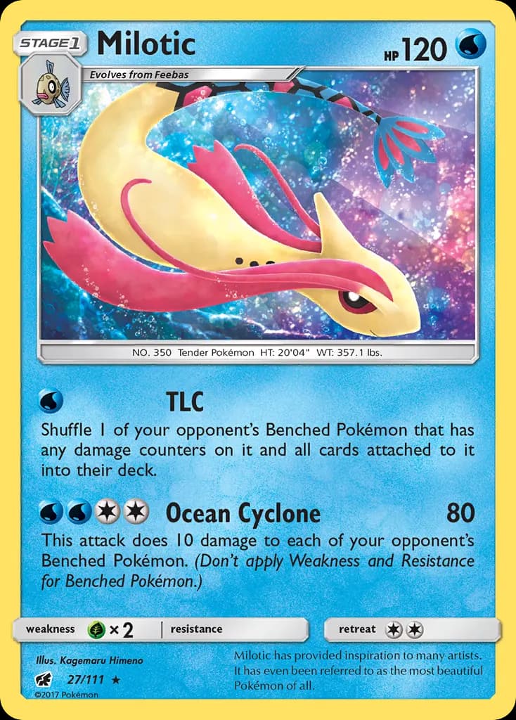 Milotic — Crimson Invasion 27 Pokémon card