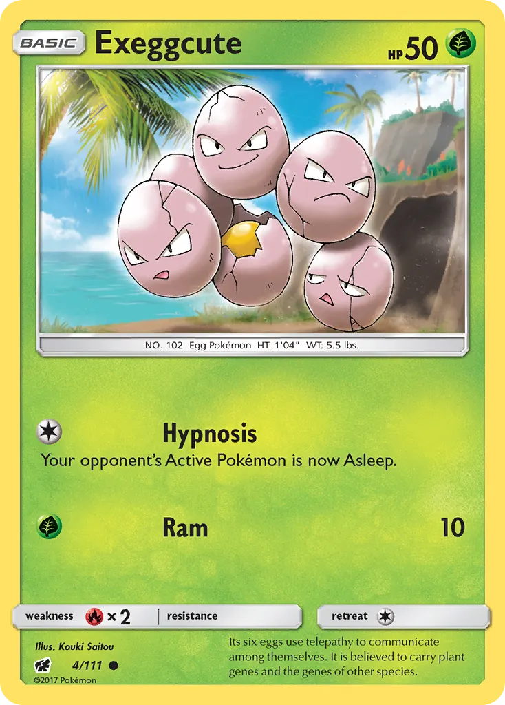 Exeggcute — Crimson Invasion 4 Pokémon card