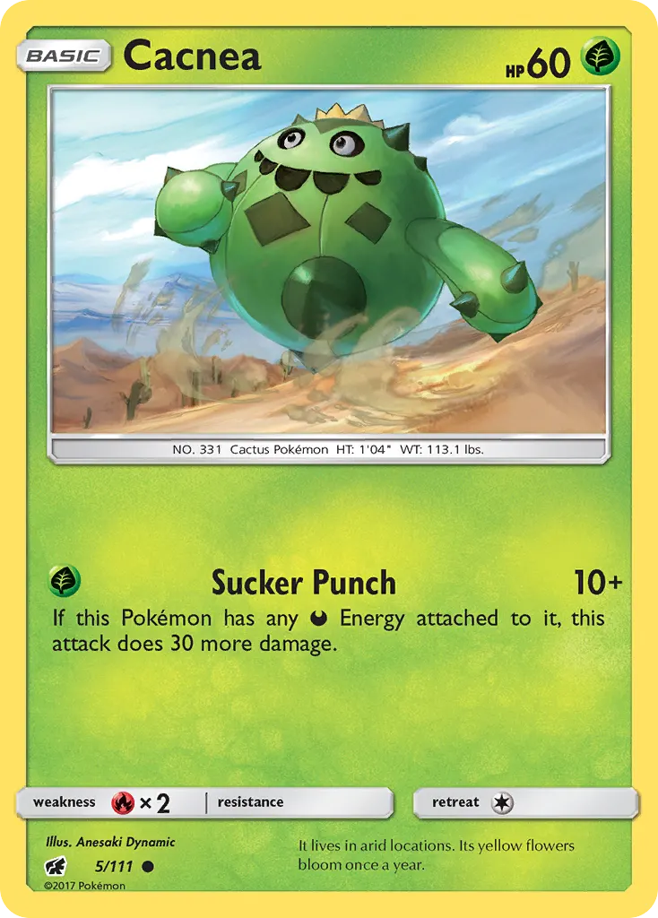 Cacnea — Crimson Invasion 5 Pokémon card