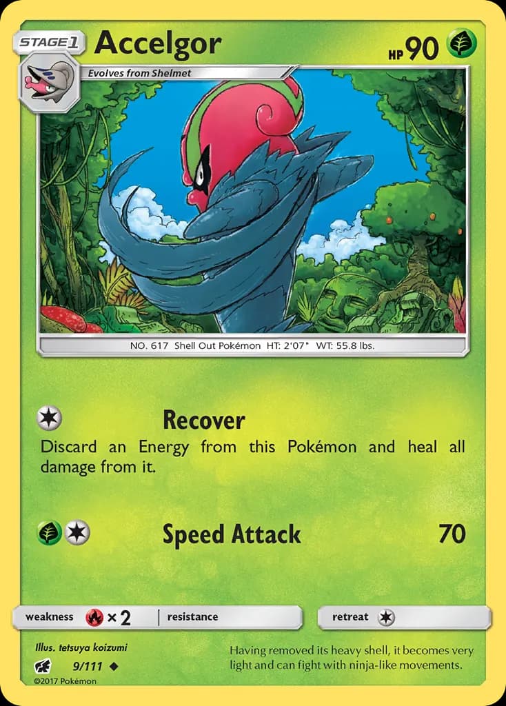 Accelgor — Crimson Invasion 9 Pokémon card