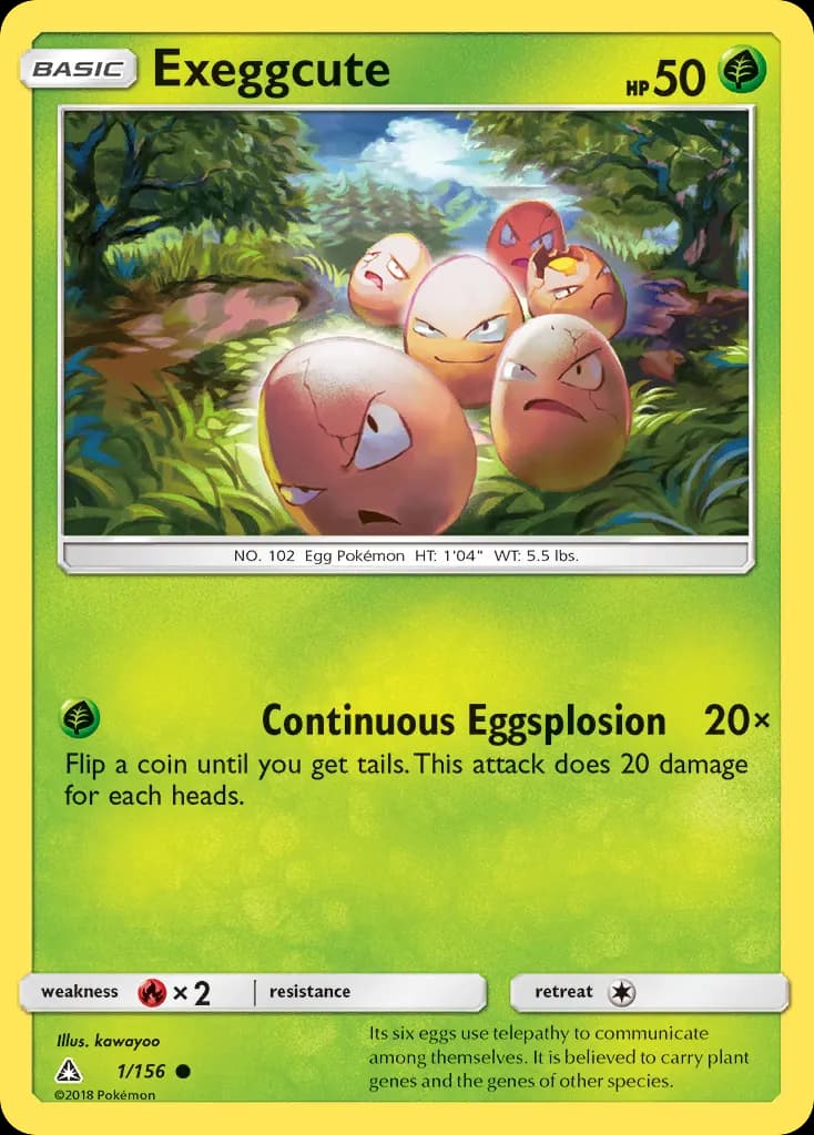 Exeggcute — Ultra Prism 1 Pokémon card