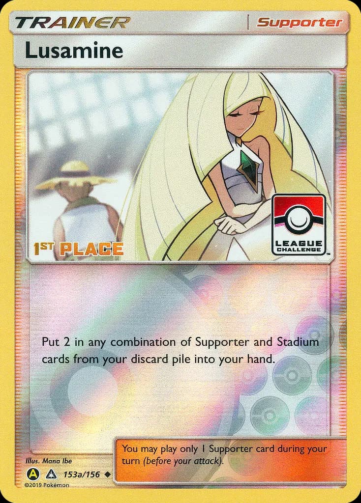 Lusamine — Ultra Prism 153a Pokémon card