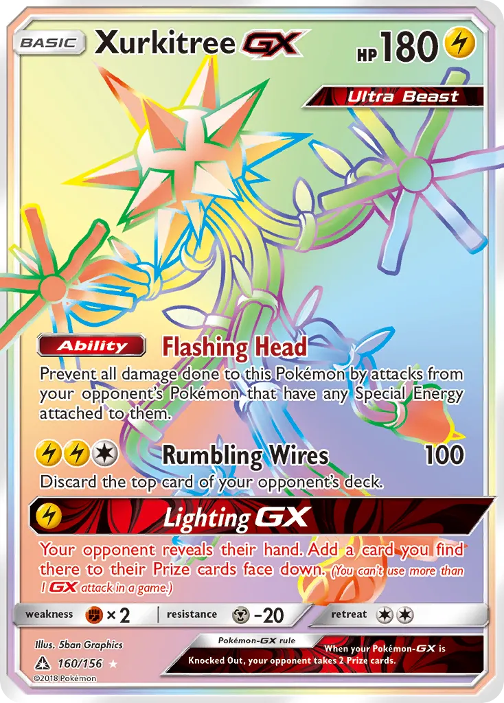 Xurkitree-GX — Ultra Prism 160 Pokémon card