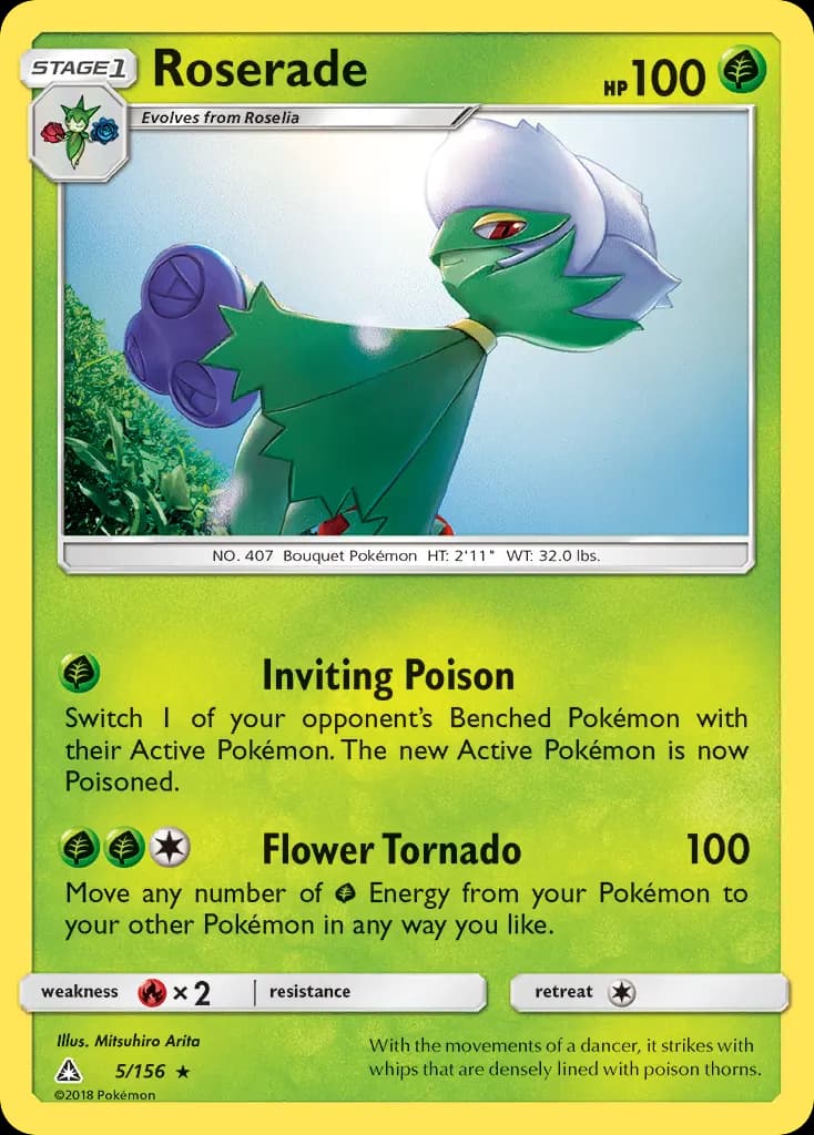 Roserade — Ultra Prism 5 Pokémon card