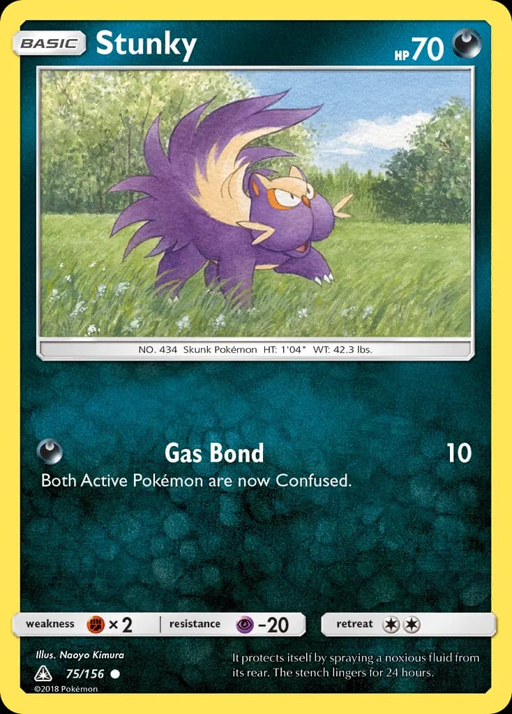 Stunky — Ultra Prism 75 Pokémon card