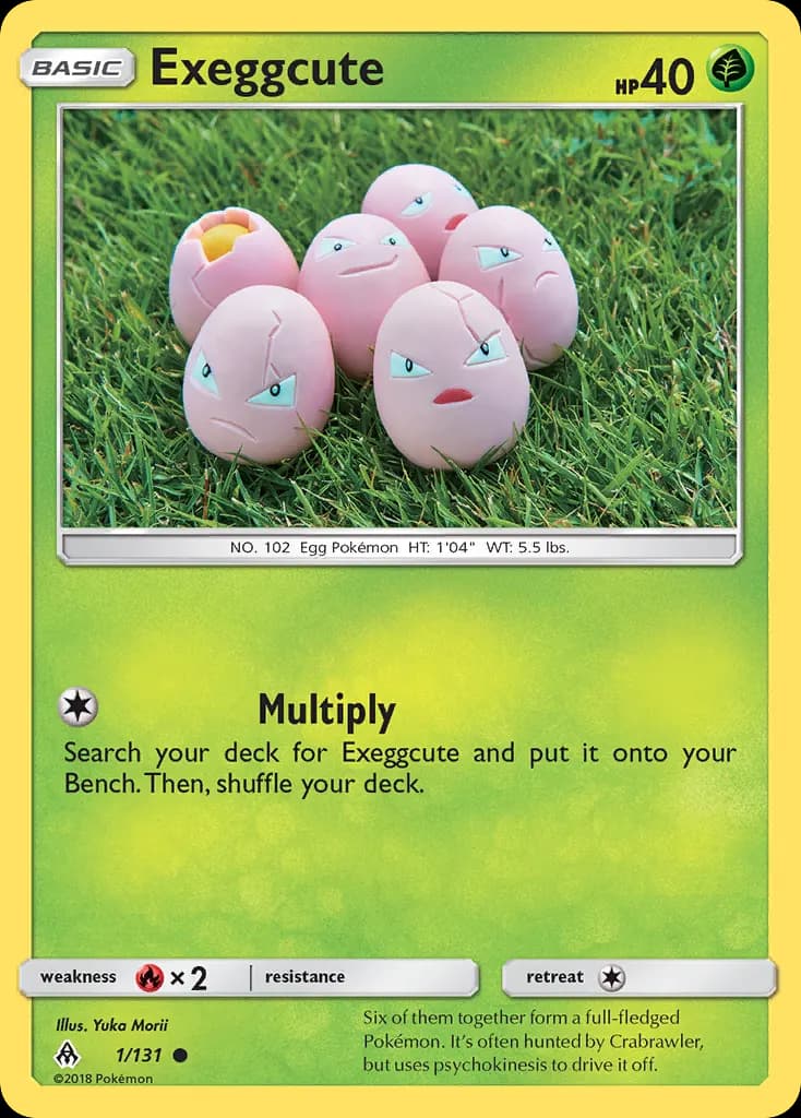 Exeggcute — Forbidden Light 1 Pokémon card