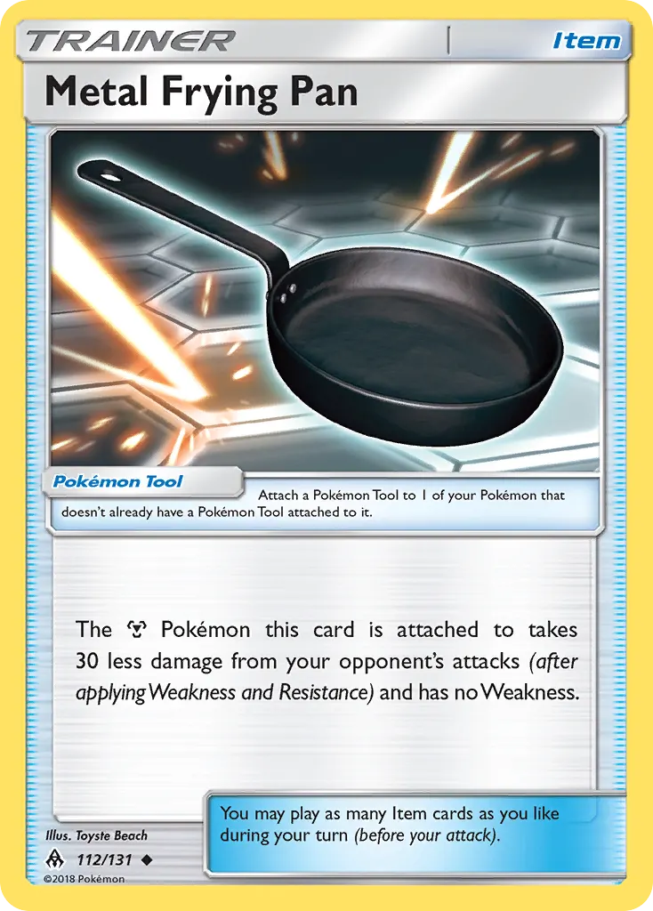 Metal Frying Pan — Forbidden Light 112 Pokémon card