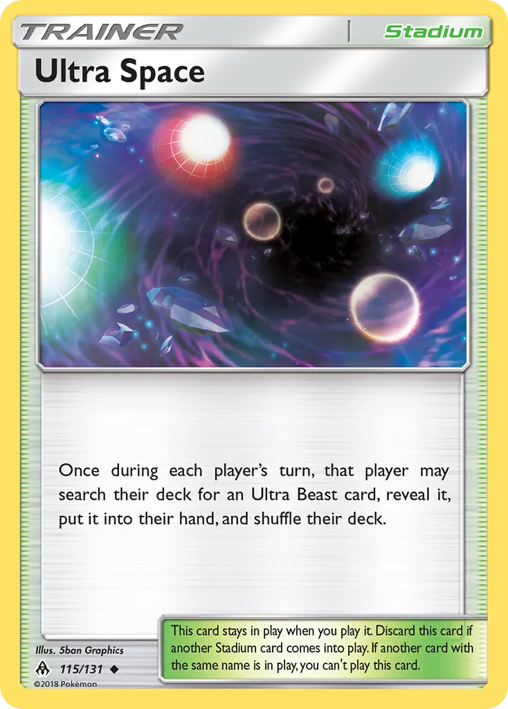 Ultra Space — Forbidden Light 115 Pokémon card