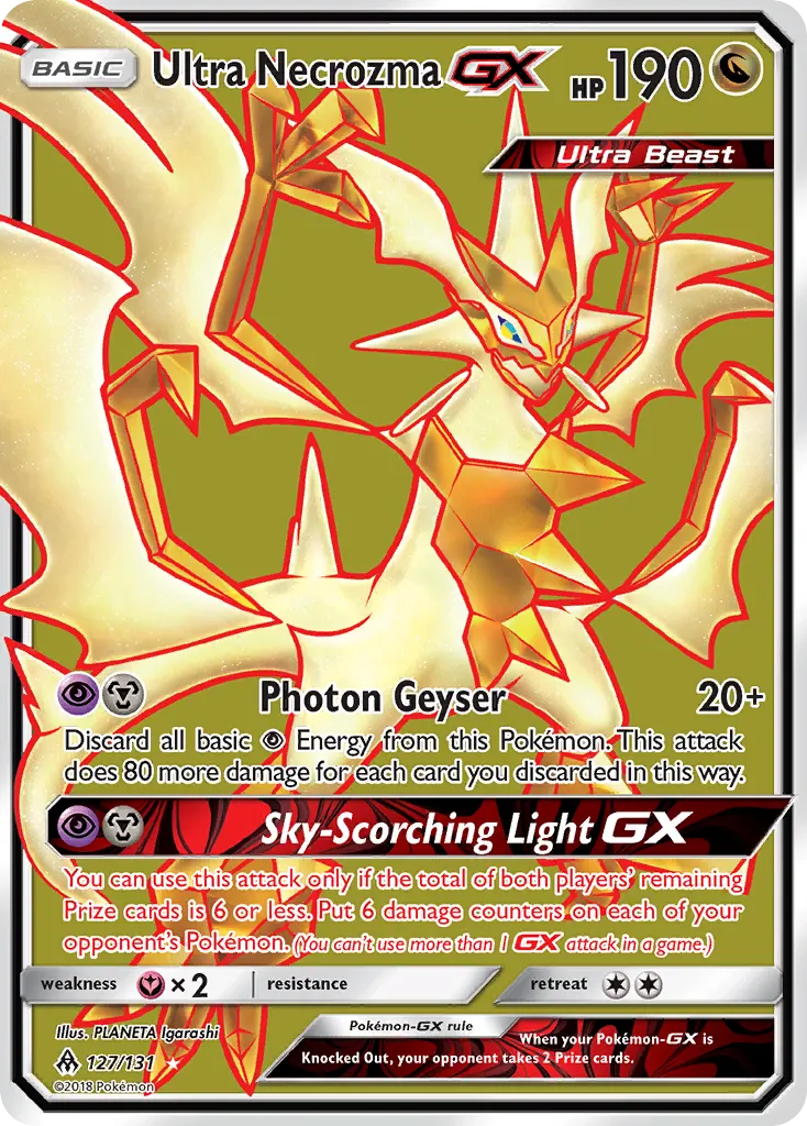 Ultra Necrozma-GX — Forbidden Light 127 Pokémon card