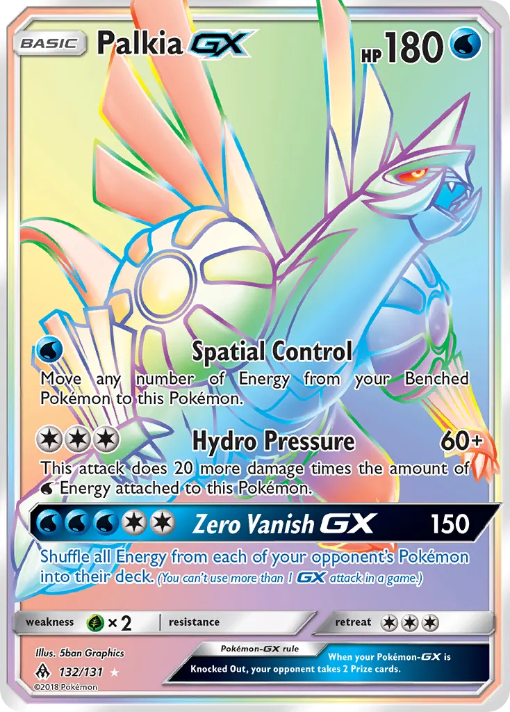 Palkia-GX — Forbidden Light 132 Pokémon card