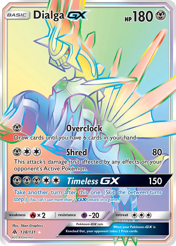 Dialga-GX — Forbidden Light 138 Pokémon card