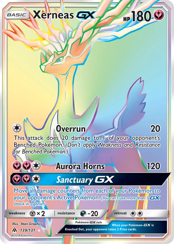 Xerneas-GX — Forbidden Light 139 Pokémon card