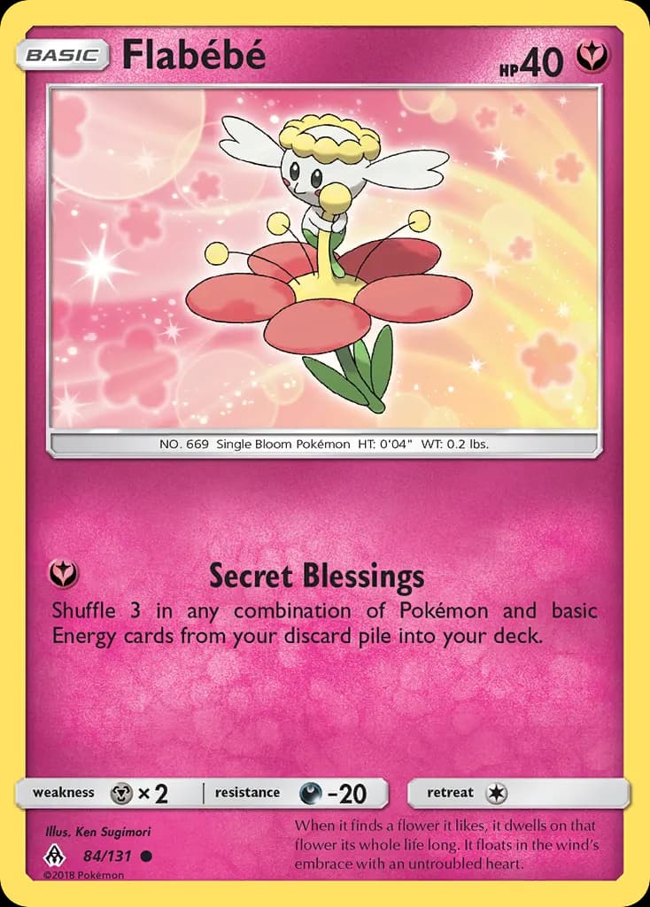 Flabébé — Forbidden Light 84 Pokémon card