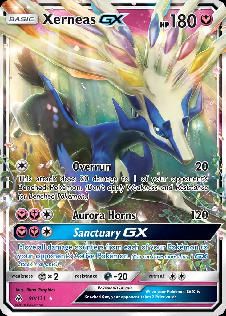 Xerneas-GX — Forbidden Light 90 Pokémon card