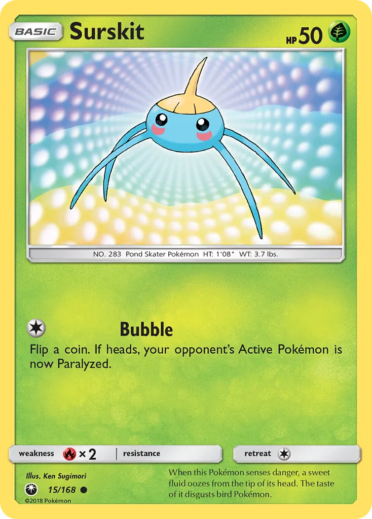 Surskit — Celestial Storm 15 Pokémon card