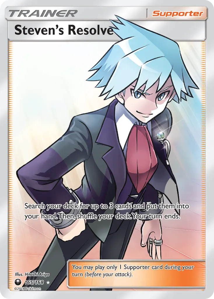 Steven's Resolve — Celestial Storm 165 Pokémon card