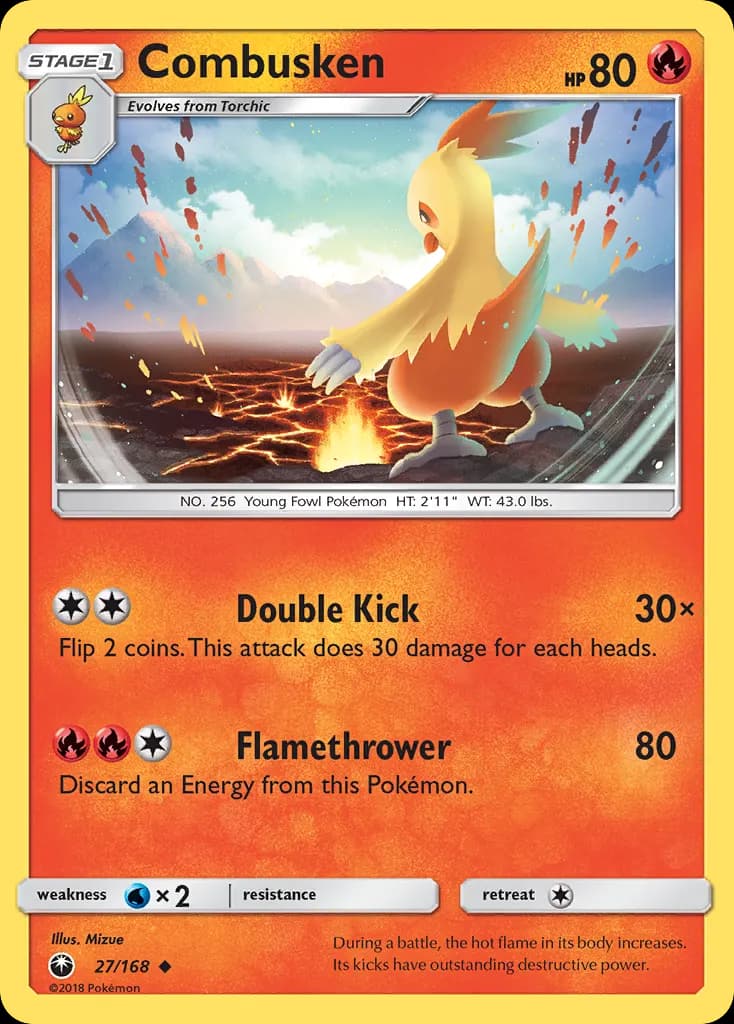 Combusken — Celestial Storm 27 Pokémon card