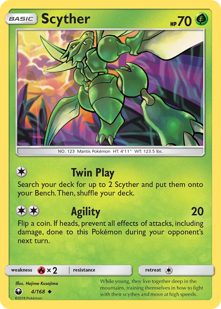 Scyther — Celestial Storm 4 Pokémon card