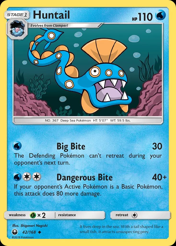 Huntail — Celestial Storm 42 Pokémon card